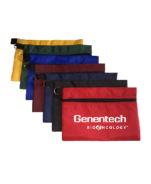 TK1065   Nylon Zipper Bank Pouch / Pencil Bag