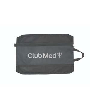 TK8048 - Ripstop Shoe Bag w/ Mesh Pocket and Zipper Closure